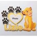 Plaque de naissance Simba Roi Lion personnalisée