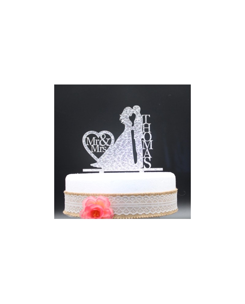 Décoration personnalisée pour gâteau de mariage