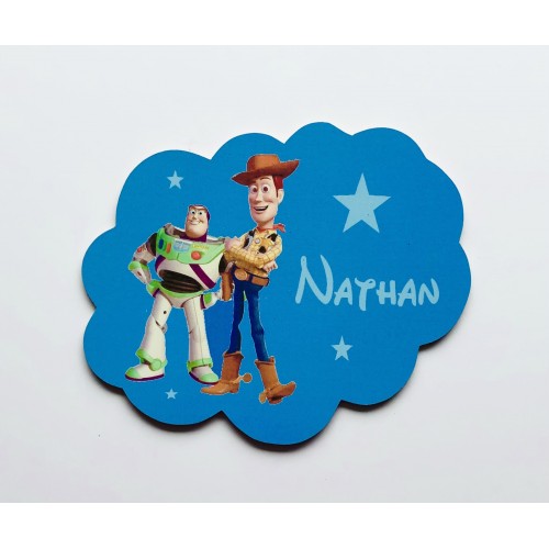Plaque nuage Toy Story personnalisée