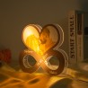 Lampe Led personnalisée 3D infini pour couple